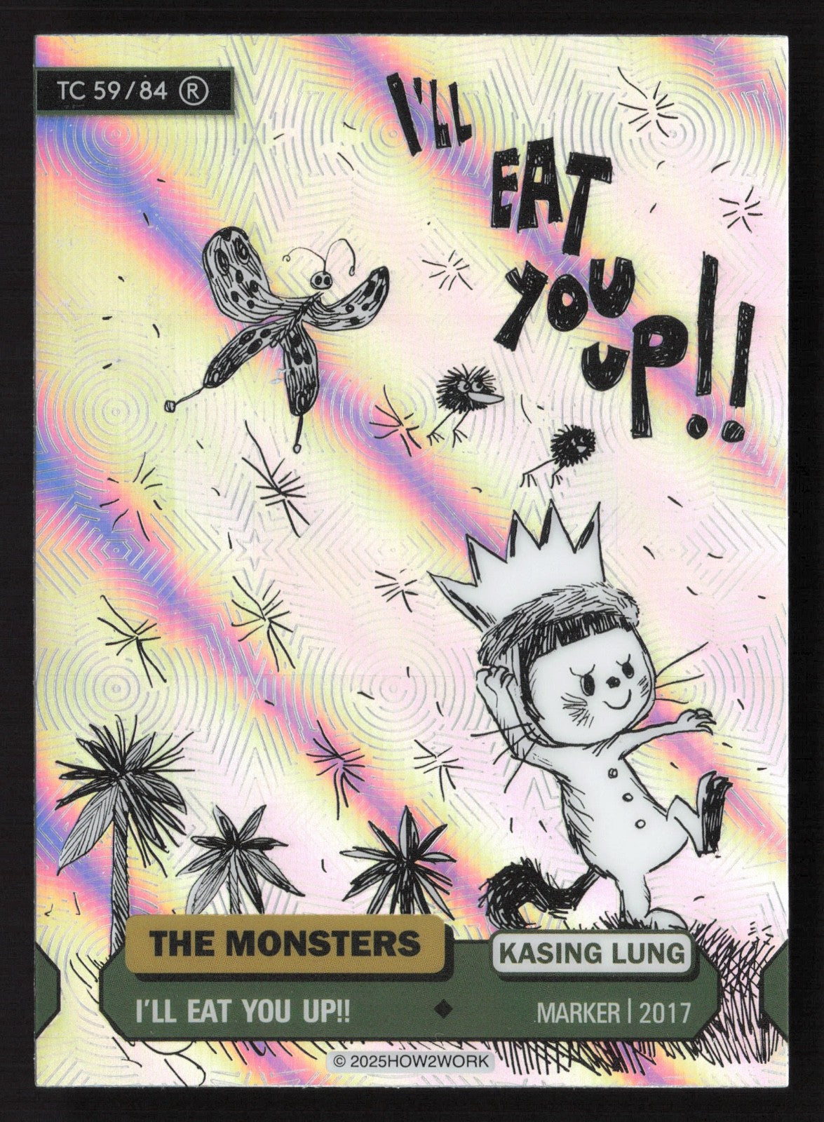 Labubu The Monsters Series 3 - How2Work – TC 59/84 R I'll Eat You Up!!