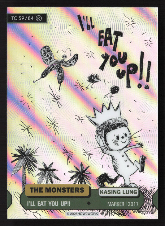 Labubu The Monsters Series 3 - How2Work – TC 59/84 R I'll Eat You Up!!
