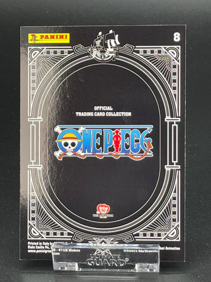 Panini One Piece 25th Anniversary Karte Nr. 8 Monkey D. Ruffy Rainbow Parallel