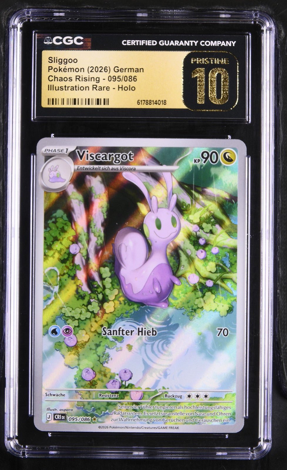 Pokémon Sliggoo CGC Pristine 10 Chaos Rising DE