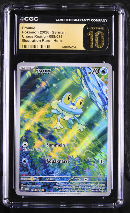 Pokémon Froakie CGC Pristine 10 Chaos Rising DE