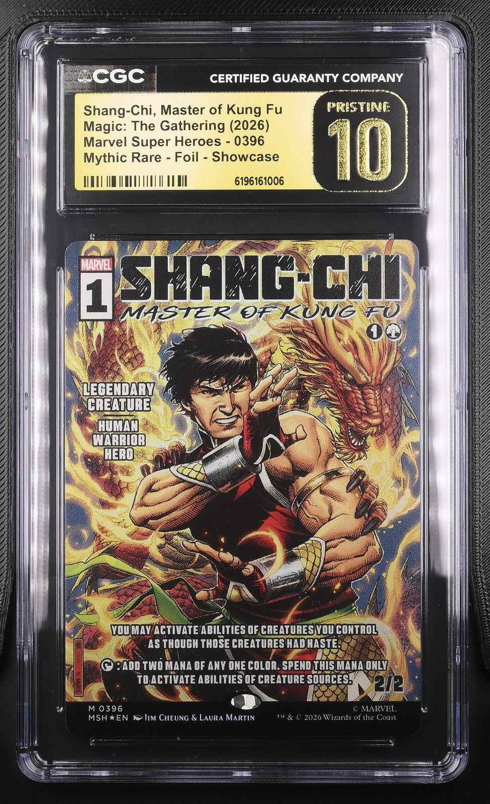 Magic: The Gathering Shang-Chi, Master Of Kung Fu 0396 CGC PRISTINE 10 MSH