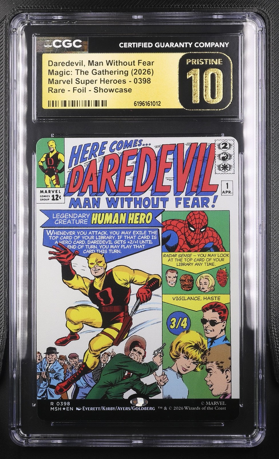 Magic: The Gathering Daredevil, Man Without Fear 0398 CGC PRISTINE 10 MSH