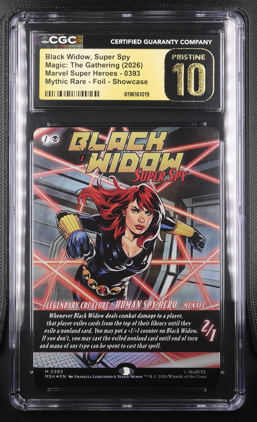Magic: The Gathering Black Widow, Super Spy 0393 CGC PRISTINE 10 MSH