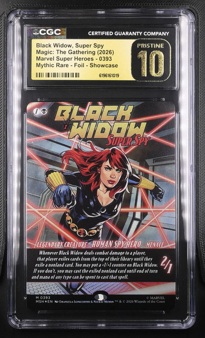 Magic: The Gathering Black Widow, Super Spy 0393 CGC PRISTINE 10 MSH