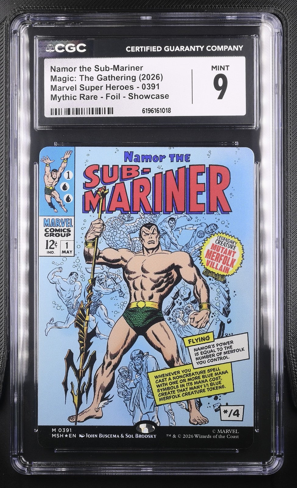 Magic: The Gathering Namor The Sub-Mariner 0391 CGC 9 Marvel Super Heroes