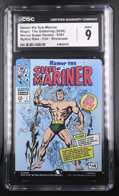 Magic: The Gathering Namor The Sub-Mariner 0391 CGC 9 Marvel Super Heroes