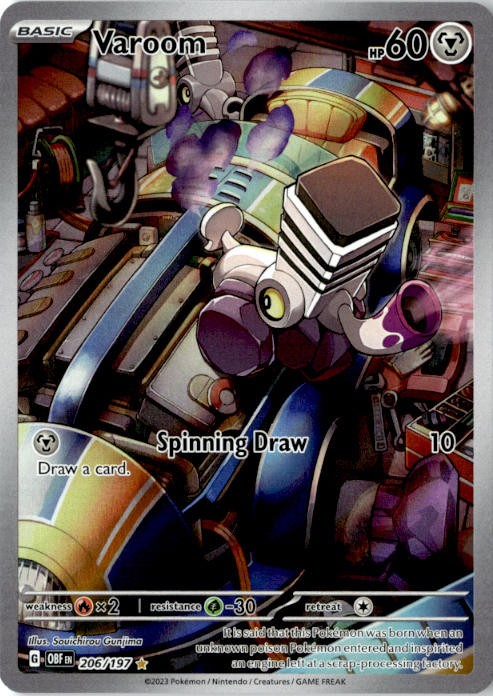 Varoom - | Illustration Rare | SV03: Obsidian Flames | 206/197 | NM | EN