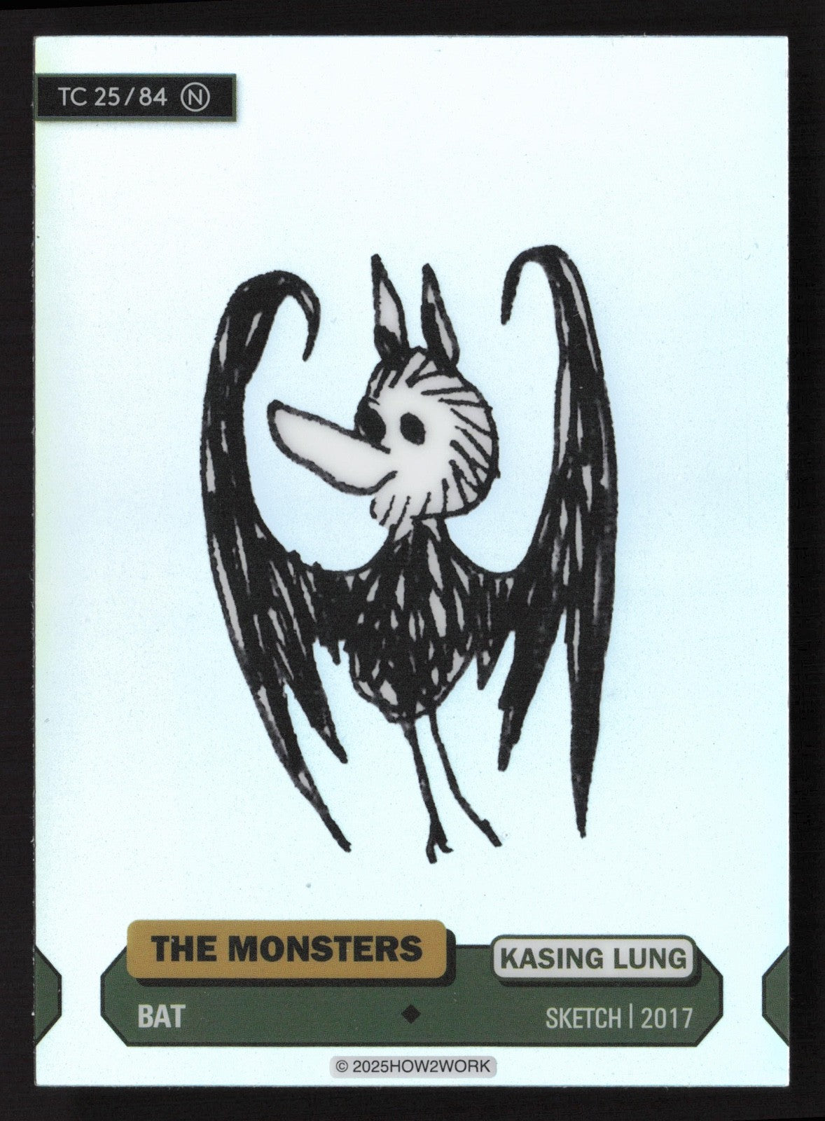 Labubu The Monsters Series 3 - How2Work – TC 25/84 N Bat