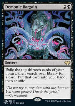 Demonic Bargain - Innistrad: Crimson Vow (Rare) [103]