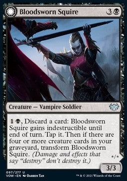 Bloodsworn Squire // Bloodsworn Knight - Innistrad: Crimson Vow (Uncommon) [97]