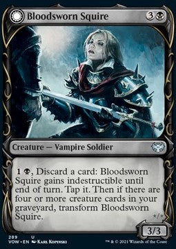 Bloodsworn Squire // Bloodsworn Knight - Innistrad: Crimson Vow: Extras (Uncommon) [289]