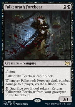Falkenrath Forebear - Innistrad: Crimson Vow (Rare) [VOW-111]