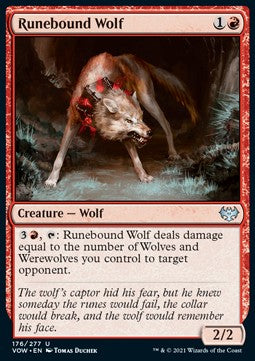 Runebound Wolf - Innistrad: Crimson Vow (Uncommon) [176]