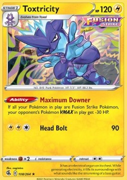 Toxtricity - Fusion Strike (Holo Rare) [108]