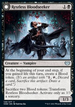 Restless Bloodseeker // Bloodsoaked Reveler - Innistrad: Crimson Vow (Uncommon) [128]