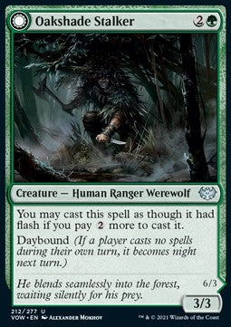 Oakshade Stalker // Moonlit Ambusher - Innistrad: Crimson Vow (Uncommon) [212]