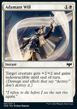 Adamant Will - Innistrad: Crimson Vow (Common) [1]