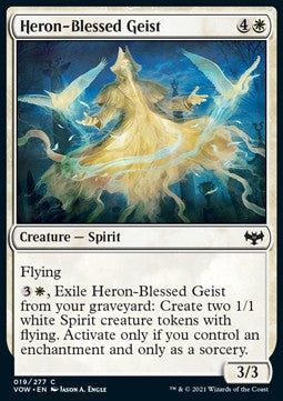 Heron-Blessed Geist - Innistrad: Crimson Vow (Common) [19]