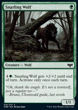 Snarling Wolf - Innistrad: Crimson Vow (Common) [219]