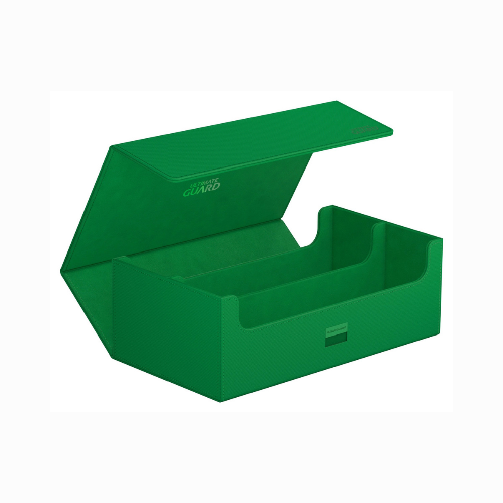 Ultimate Guard Arkhive Monocolor Flip Case 800+ in Grün – große Sammelkarten Aufbewahrung für mehr als 800 gesleevte TCG-Karten