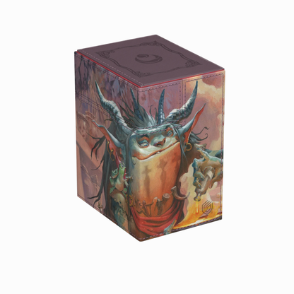 Ultimate Guard Deck Box Flip’n’Tray 133+ Xenoskin mit Lorwyns-Finsternis-Artwork in Braun und Orange, MTG Deckbox