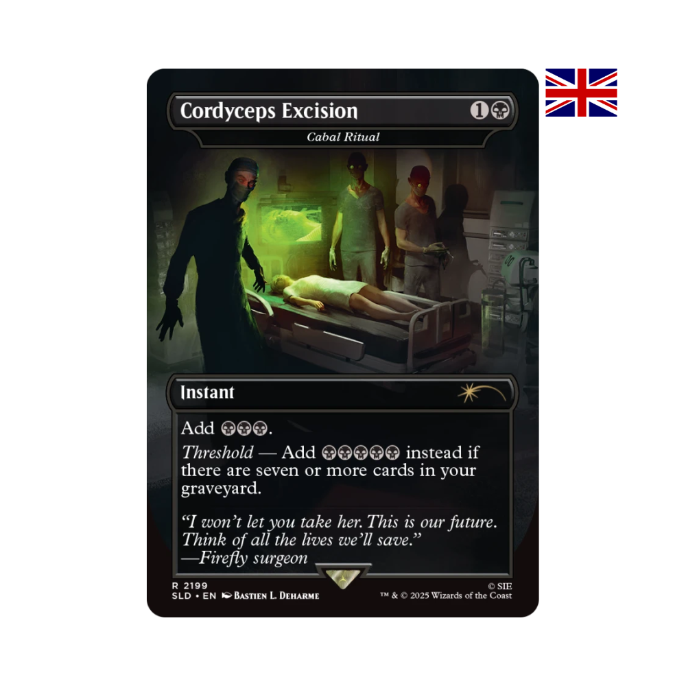 Magic: The Gathering Karte „Cordyceps Excision“ aus Secret Lair x The Last of Us Part I, schwarzer Instant