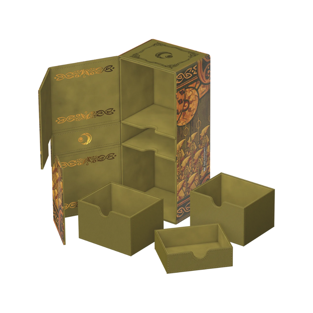 Ultimate Guard Deck Box Twin Flip’n’Tray 266+ Xenoskin „Chronicle of Victory“ aus Lorwyns Finsternis mit Zubehörfächern, Premium Deckbox für Magic Karten
