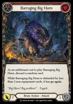 Barraging Big Horn (Red) (Normal) - Crucible of War - Unlimited (Rare) [CRU010]
