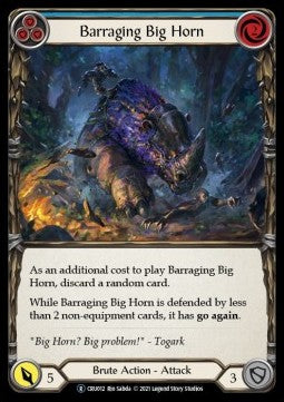 Barraging Big Horn (Blue) (Normal) - Crucible of War - Unlimited (Rare) [CRU012]