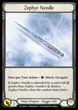 Zephyr Needle (Normal) - Crucible of War - Unlimited (Rare) [CRU051]