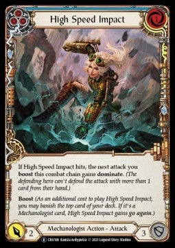 High Speed Impact (Blue) (Normal) - Crucible of War - Unlimited (Rare) [CRU108]