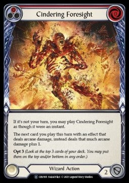 Cindering Foresight (Red) (Normal) - Crucible of War - Unlimited (Rare) [CRU165]