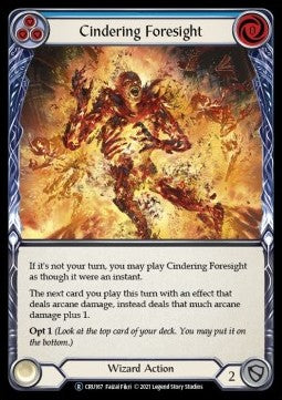 Cindering Foresight (Blue) (Normal) - Crucible of War - Unlimited (Rare) [CRU167]
