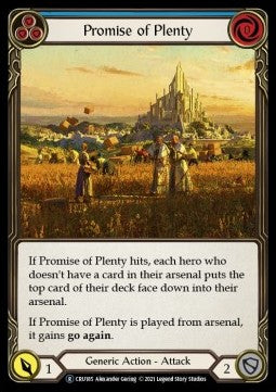 Promise of Plenty (Blue) (Normal) - Crucible of War - Unlimited (Rare) [CRU185]