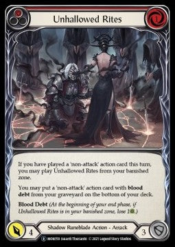 Unhallowed Rites (Red) (Normal) - Monarch - Unlimited (Rare) [MON159]