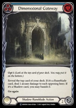 Dimenxxional Gateway (Blue) (Normal) - Monarch - Unlimited (Rare) [MON164]