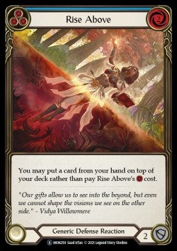 Rise Above (Blue) (Rainbow Foil) - Monarch - Unlimited (Rare) [MON259]