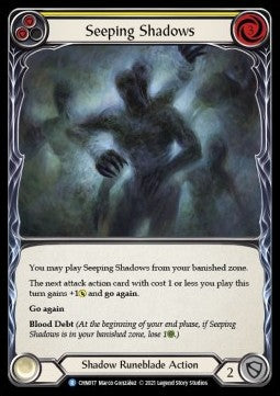Seeping Shadows (Yellow) (Normal) - Monarch - Chane Blitz Deck (Rare) [017]