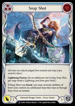 Snap Shot (Blue) (Rainbow Foil) - Tales of Aria - Unlimited (Rare) [ELE043]