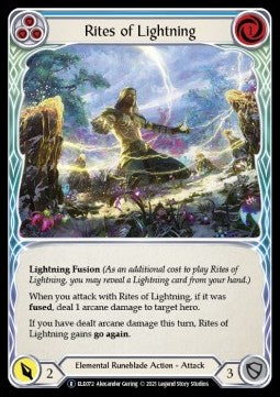Rites of Lightning (Blue) (Normal) - Tales of Aria - Unlimited (Rare) [ELE072]