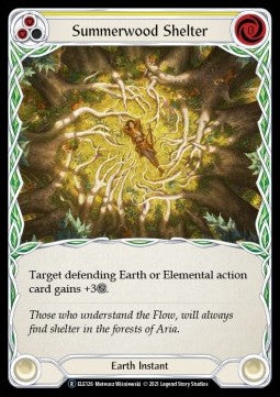 Summerwood Shelter (Yellow) (Rainbow Foil) - Tales of Aria - Unlimited (Rare) [ELE126]
