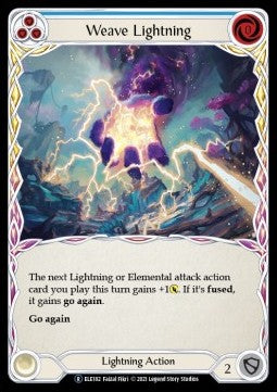 Weave Lightning (Blue) (Normal) - Tales of Aria - Unlimited (Rare) [ELE182]