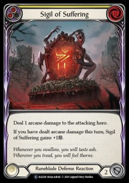 Sigil of Suffering (Yellow) (Normal) - Tales of Aria - Unlimited (Rare) [ELE228]