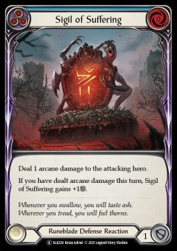 Sigil of Suffering (Blue) (Normal) - Tales of Aria - Unlimited (Rare) [ELE229]