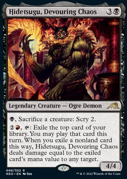 Hidetsugu, Devouring Chaos - Kamigawa: Neon Dynasty (Rare) [99]