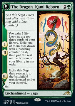 The Dragon-Kami Reborn // Dragon-Kami's Egg - Kamigawa: Neon Dynasty (Rare) [181]