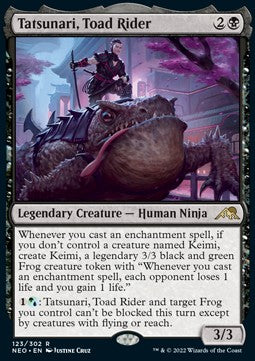Tatsunari, Toad Rider - Kamigawa: Neon Dynasty (Rare) [123]