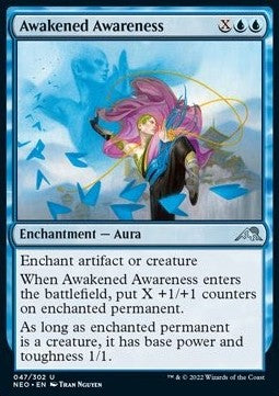 Awakened Awareness - Kamigawa: Neon Dynasty (Uncommon) [47]