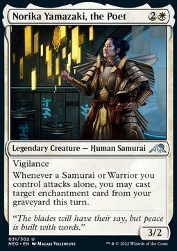 Norika Yamazaki, the Poet - Kamigawa: Neon Dynasty (Uncommon) [31]